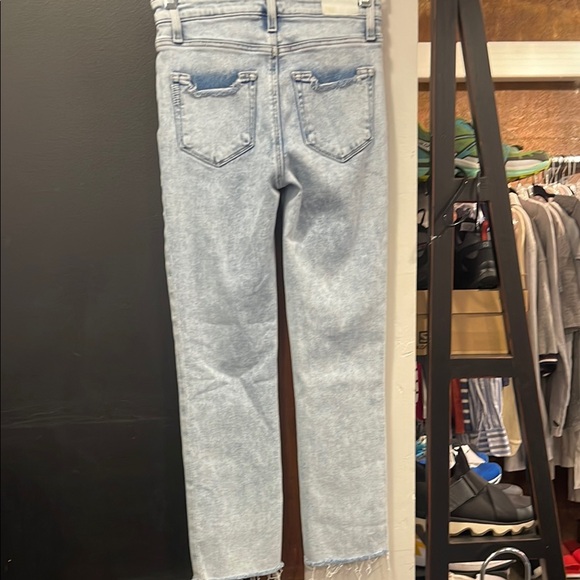 PAIGE Blue Ankle Cropped Jeans - Picture 3 of 3